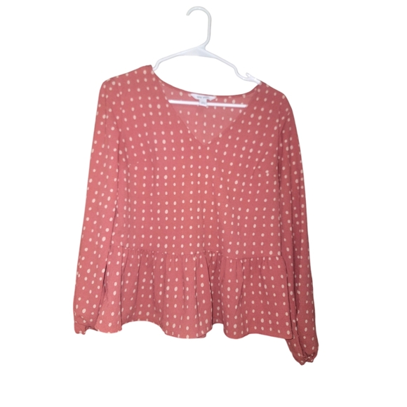 Nine West Tops - Nine West Polka Dot Blouse Women's XS